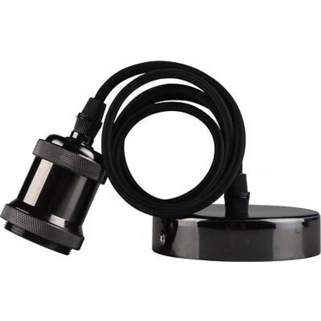 Kosnic Calla E27 Decorative Pendant Cable Set Black Chrome