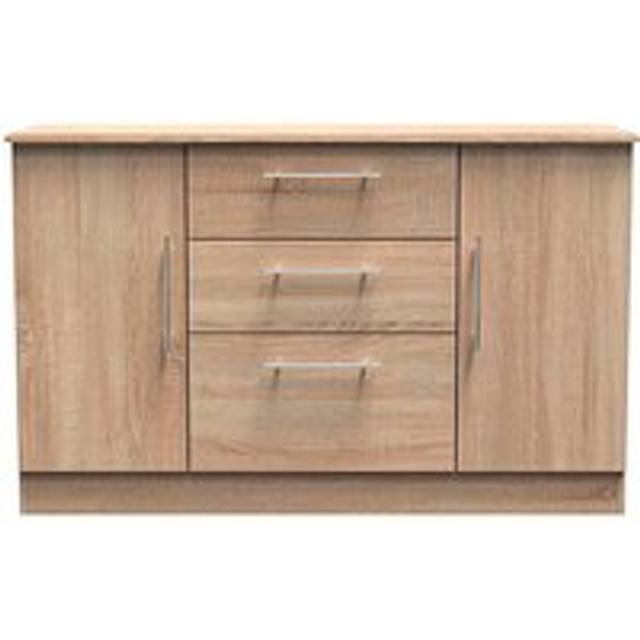 Carlton 2 Door 3 Drawer Sideboard (Ready Assembled) - Light Oak - Large