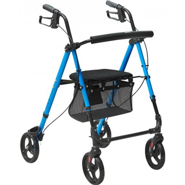 Vevor folding rollator walker for senior disability aid mobility 4 wheels seat