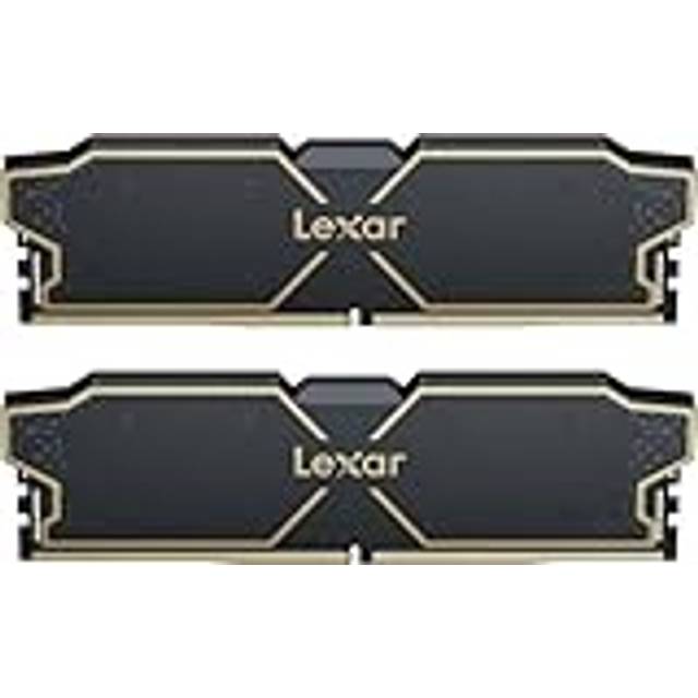 Lexar THOR OC DDR5 RAM 32GB Kit (2x16GB) 6000 MHz, DRAM 288-pin UDIMM Desktop Memory, DDR5 Högpresterande Spel Datorminne för Intel XMP 3.0/AMD EXPO, On-die ECC, 1.35V(LD5U16G60C38LG-RGD)