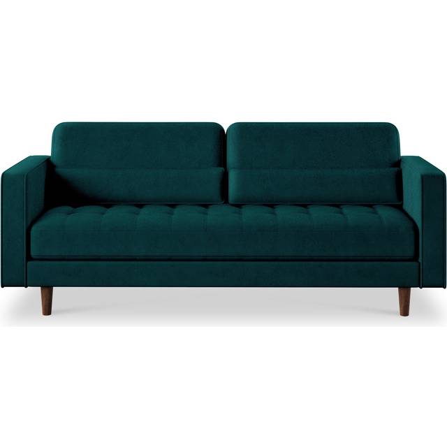 Skye Velvet Mid Century 4 Seater Sofa | Express UK Delivery | Roseland