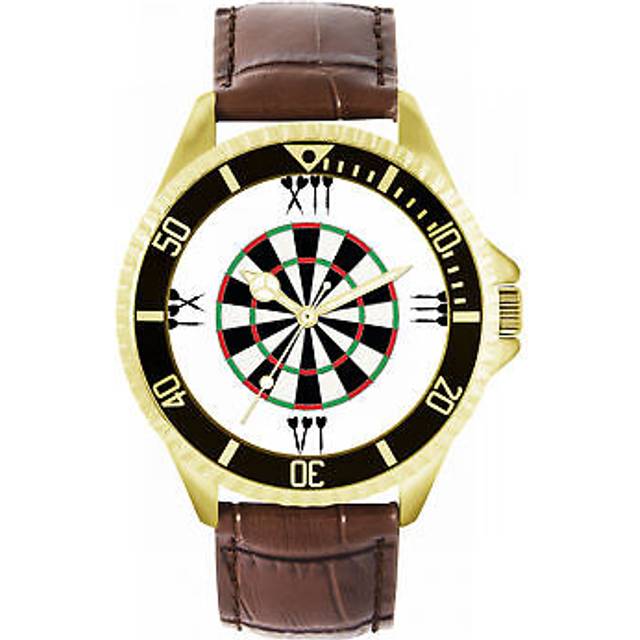 Toff london tlwl-8942 mens white roman numerals dartboard watch