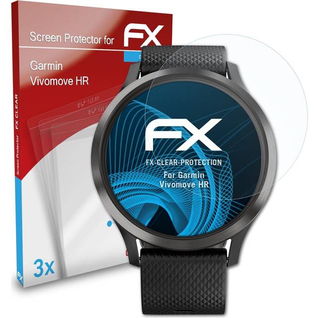 Atfolix 3x Screen Protection Film For Garmin Vivomove Hr Screen Protector Clear