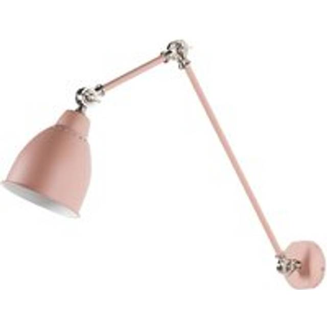 Beliani - Modern Swing Arm Wall Lamp Spot Light Reading Matt Finish Light Pastel Pink Tall Mississippi