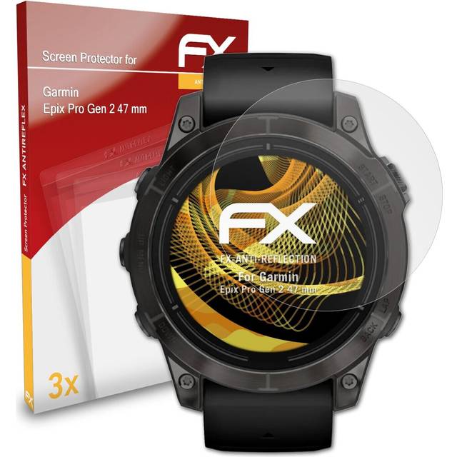 3x screen protection film for garmin epix pro gen 2 47 mm matt&shockproof