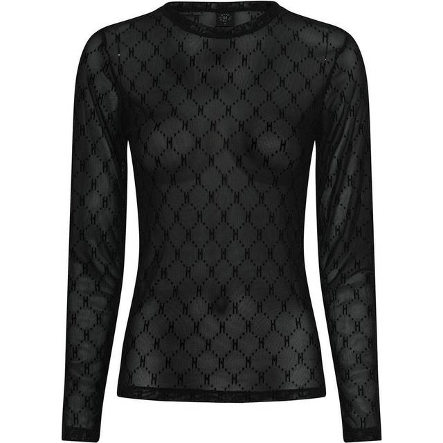 Hype The Detail Mesh Blouse - Black