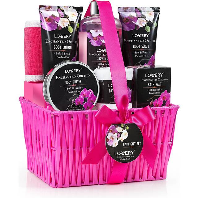Gift Baskets for Her  Women and Mom  Spa Gift Set for Her  Bath & Body Gifts for Women  Enchanted Orchid 9 Piece Set  Best Gift Ideas for Her  Great W