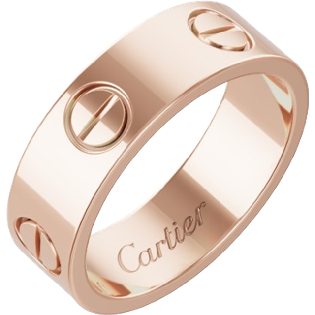 Cartier Womens Pink Love 18ct Rose-gold Ring 49mm - PINK