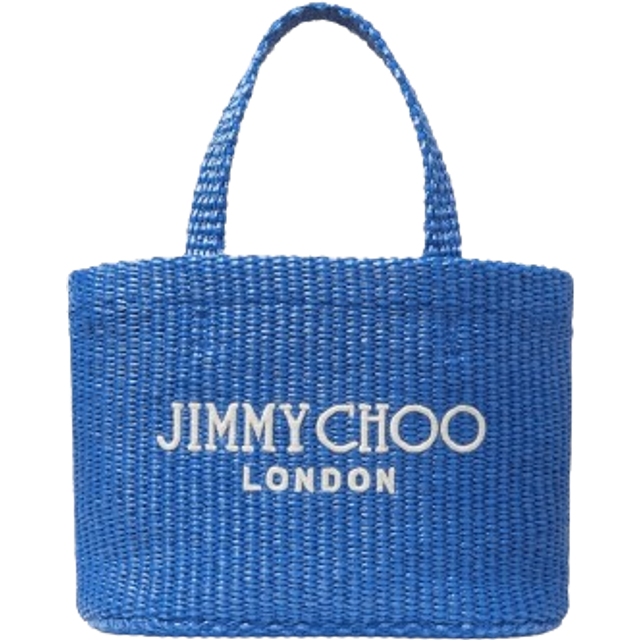 Jimmy Choo Sky/latte Beach Mini Raffia Tote Bag 1size - SKY/LATTE