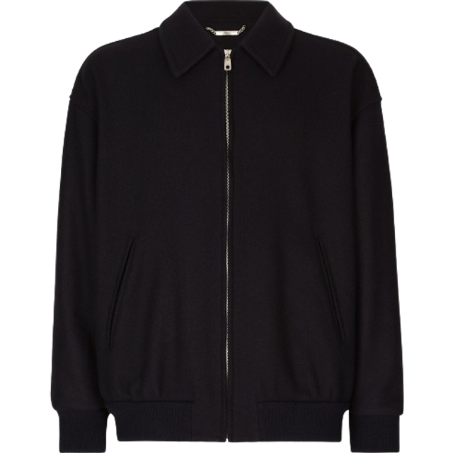 Woolblend Bomber Jacket Black