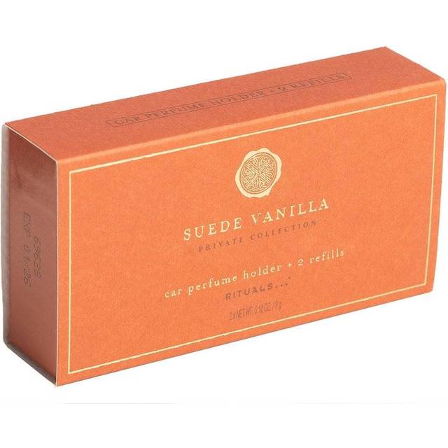Suede vanilla car perfume röd 2x3 g