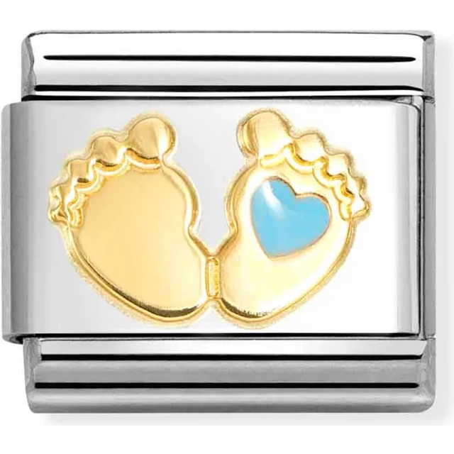 Nomination Baby Blue Feet Charm