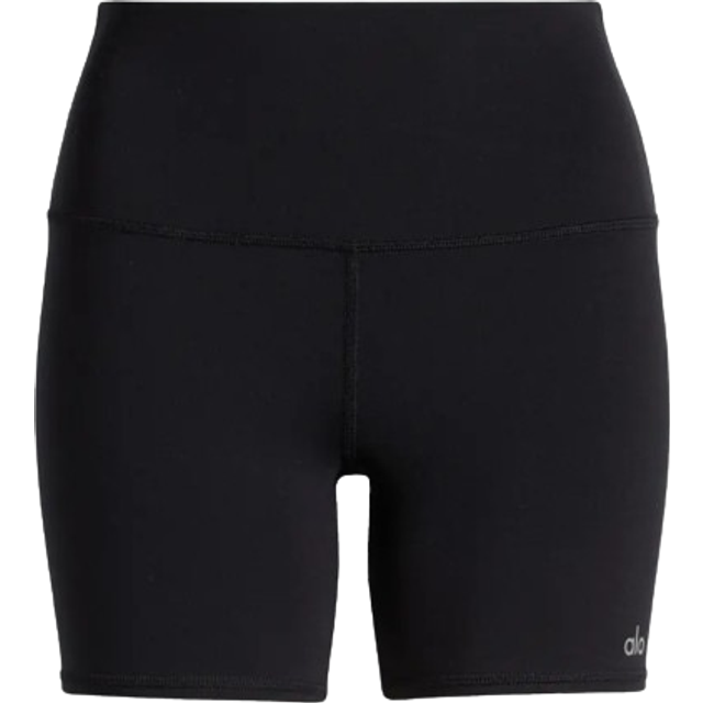 Alo Yoga Airbrush high-rise biker shorts - black (UK 14)
