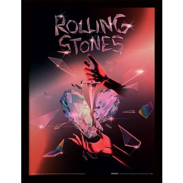 The Rolling Stones Hackney Diamonds Shattered Framed Print
