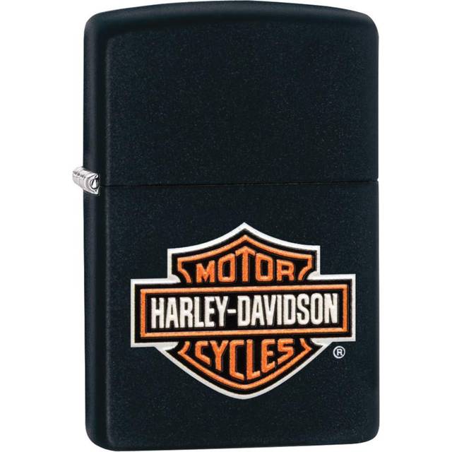Zippo Harley Davidson Lighter Texture Print Black Matt Windproof Fuel Refillable