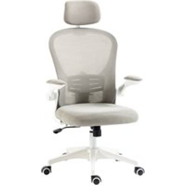 Vinsetto Multi-adjustable Office Chair, With Lumbar Support, Headrest And Mesh Back - Grey