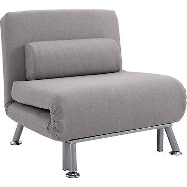 Single Folding 5 Position Convertible Sleeper Chair Bed - Dark Blue - One Size