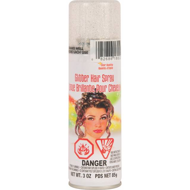 Rubies Glitter Hair Spray 18022 Silver 125 ml