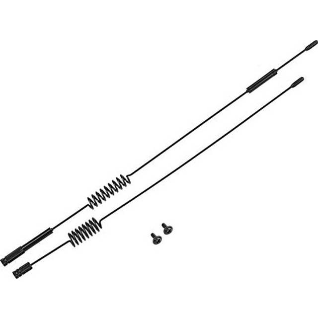 2 Pcs RC Car Decorative Antenna,Durable Metal RC Simulation Antenna RC Decoration Accessory Parts for Traxxas TRX-4 RC Crawler CarModel aircraft