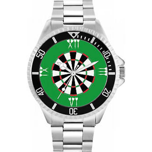 Toff london tlwl-8913 mens green roman numerals dartboard watch