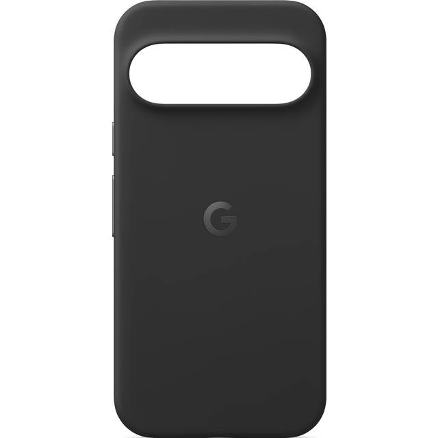 Google - Baksidesskydd för mobiltelefon - polykarbonatskal, silikon, mikrofiberfoder - obsidian - för Pixel 9, 9 Pro