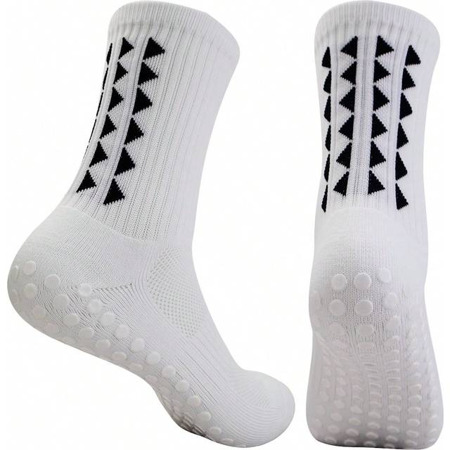 SHEIN Sports Outdoor 1 Pair Women Men  Non Slip Football Socks Grip Soccer Socks Sport Socks Size 38-45