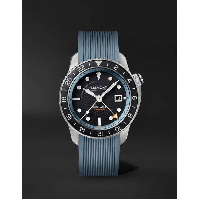 Bremont - Waterman Apex II Automatic Chronograph 43mm Stainless Steel and Rubber Watch, Ref. No. W-APEXII-HBR-S - Men - Black