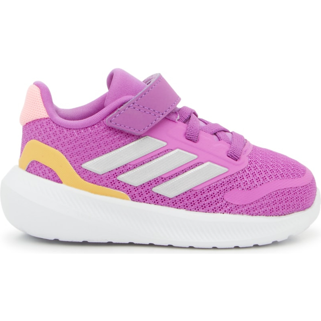adidas Unisex barn Runfalcon 5 EL C sneakers, Lila Burst Silver Metallic Semi Spark, 5 Big Kid