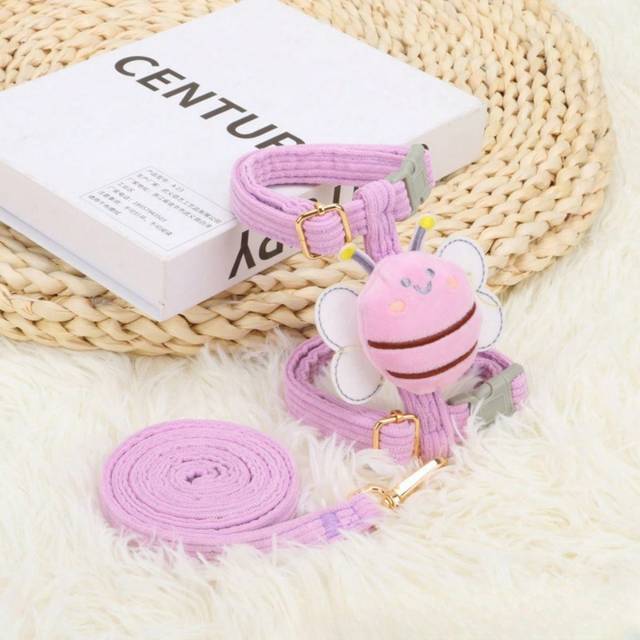 SHEIN Cat Traction Rope, Escape Proof Cat Leash, Cat Walking Harness Vest With Lead Leash Set, Kitten Puppy Soft Mesh Harness, Pet Supplies For Small Dogs