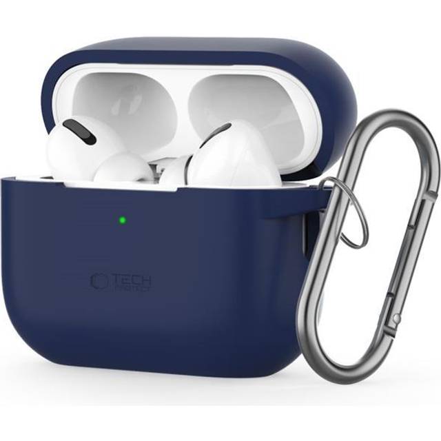 Tech-Protect Apple Airpods Pro 1/2 Skal Silikon Hook - MarinblÃ¥