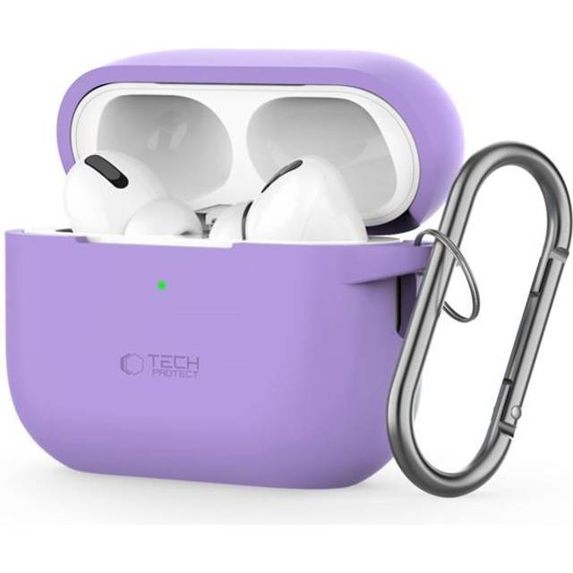 Tech-Protect Apple Airpods Pro 1/2 Skal Silikon Hook - Lavender
