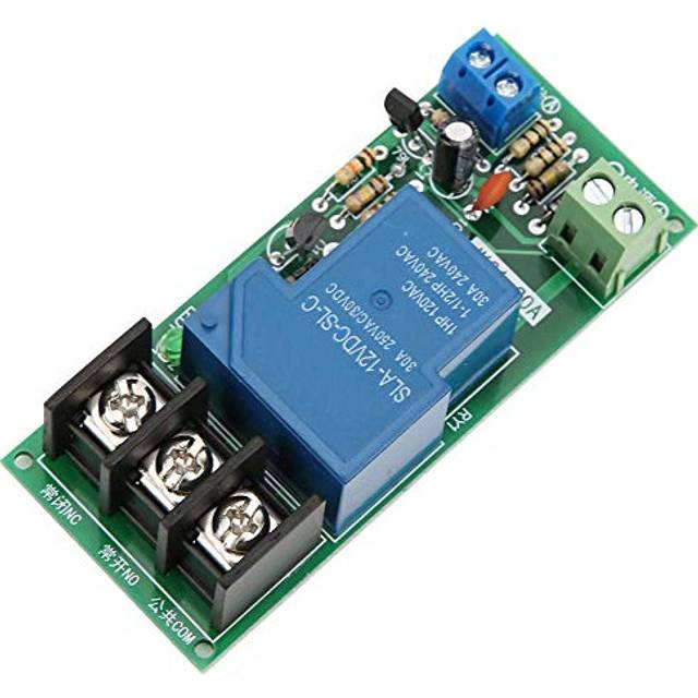 Adjustable Timer Delay DC 12V 30A Delay On/Off Switch Timer Relay Module High Precision Stable Multifunctional Timer Relay for Timer Operating