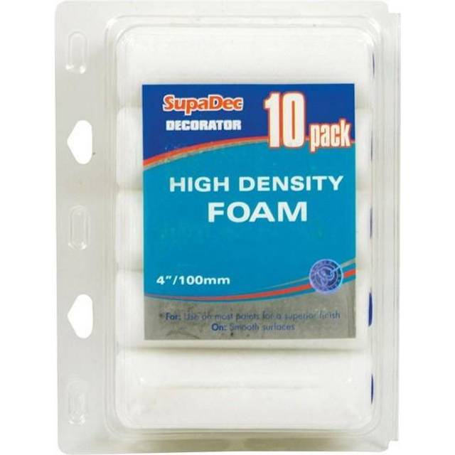 SupaDec High-Density Foam Mini Roller (Pack of 10) One Size white