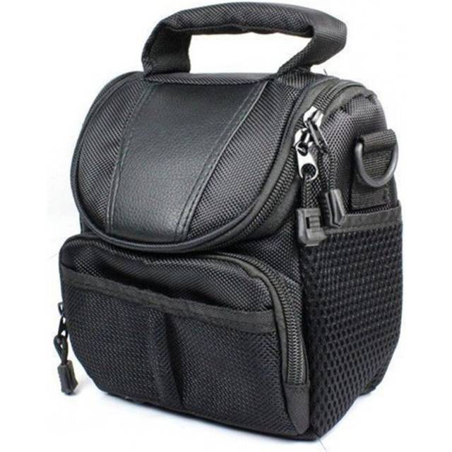 Camera Bag For Sony NEX5R 5100L Nikon P520 Canon SX50 HS Camera Shoulder Bag Black_13.7X18.3X10.6cm