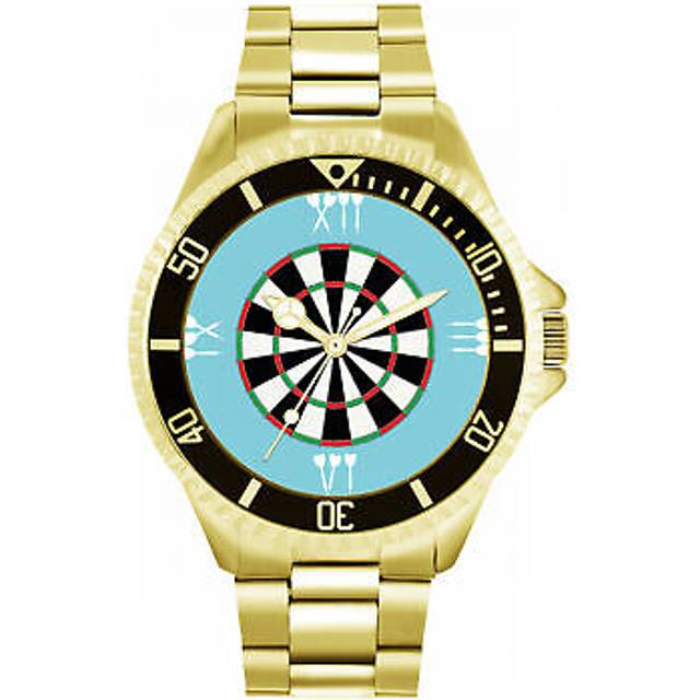 Toff london tlwl-8920 mens blue roman numerals dartboard watch