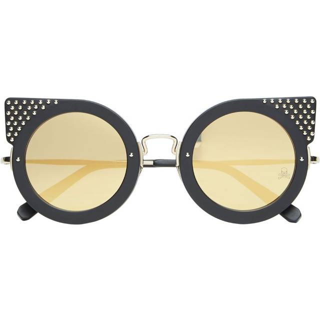 Philipp Plein Katy Gold Mirrored Cat Eye Ladies Sunglasses 000-WES0048-PCO002N-MGXG - Gold Tone (OS)