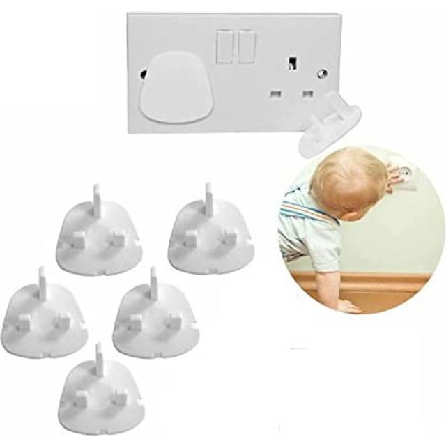 5pc x Mains Protector Socket Plug Covers Child Baby Safety Guard Electrical Home