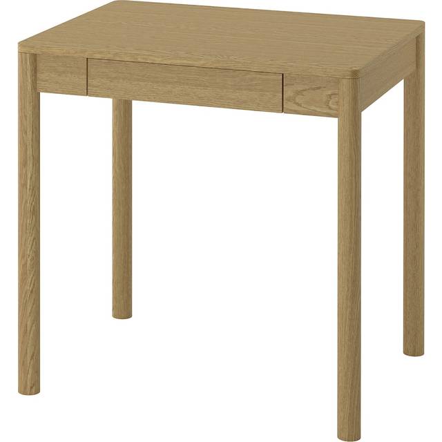 TONSTAD skrivbord, ekfaner, 75x60 cm
