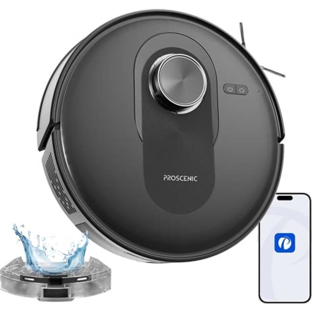 Proscenic Q8 Max Robot Vacuum and Mop Combo with Self-emptying Station, Max 4200Pa Suction, 200min