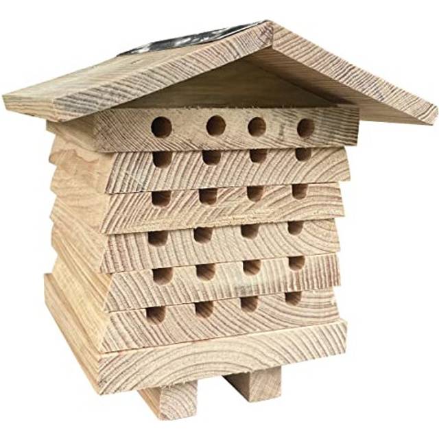 Insect bee habitat insect hotel for the garden interactive bug box for children & adults to observe local Wildlife