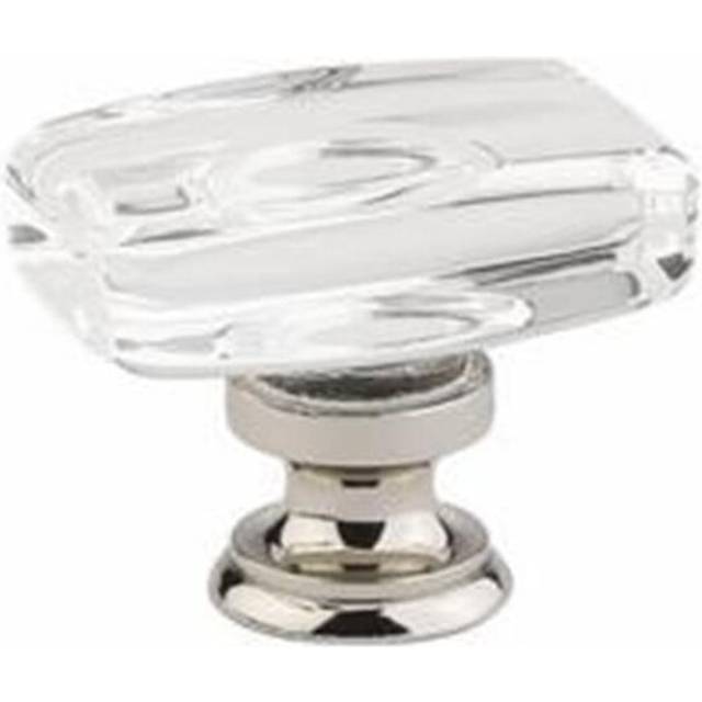 1.625 in. Windsor Crystal Cabinet Knob, Bright Chrome