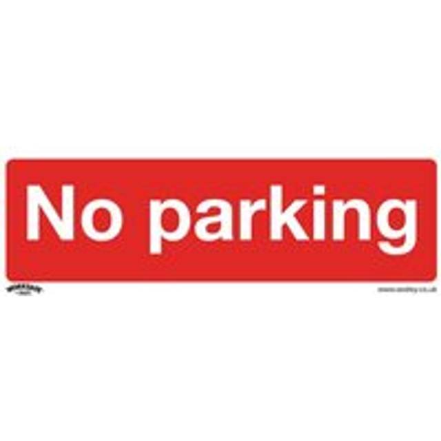 Worksafe SS16V1 Prohibition Safety Sign - No Parking - Self-Adhesi...