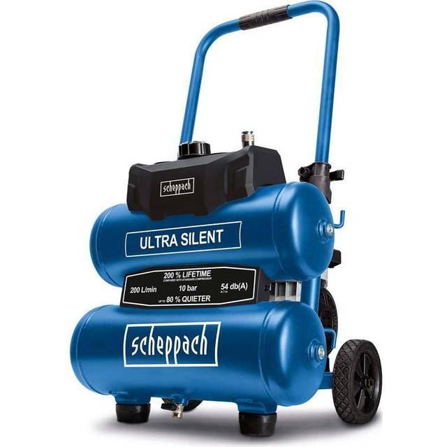 Scheppach - Super silenced air compressor 20 lt 10 bar hc20si-twin