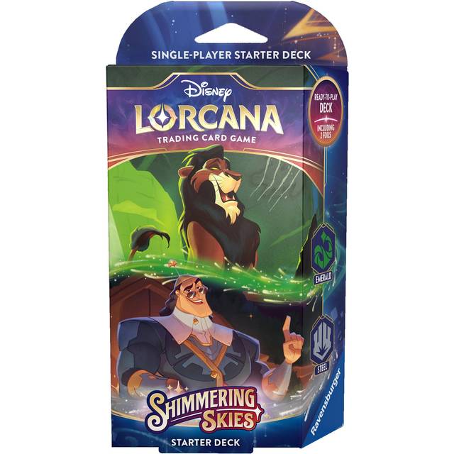 Ravensburger Disney Lorcana: Shimmering Skies Starter Deck - Emerald & Steel (Scar Kronk)