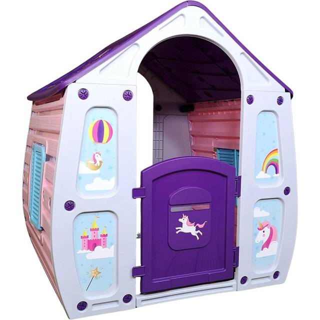 Samuel Alexander 1.09m Purple Kids Indoor Outdoor Plastic Wendy House Unicorn Magical Playhouse, Purple