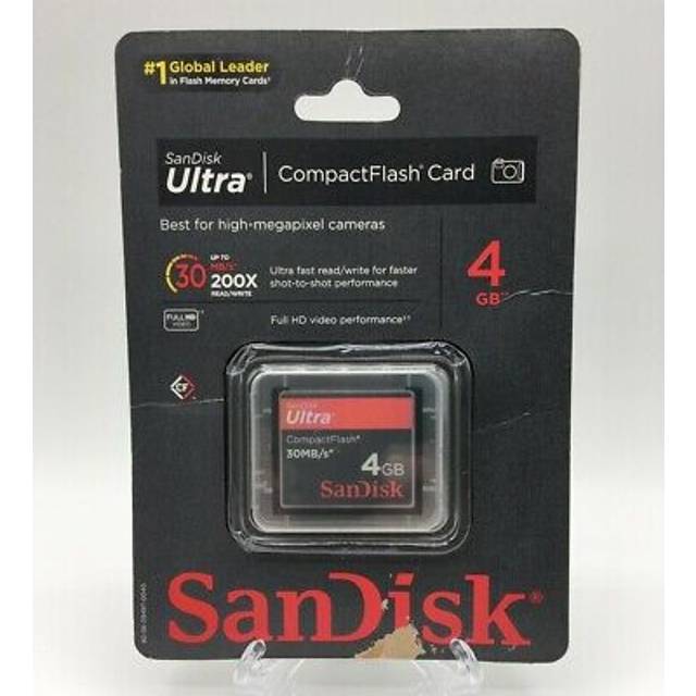 Sandisk 4 gb 30 mb/s ultra cf compact flash memory card (sdcfh-004g-a11)