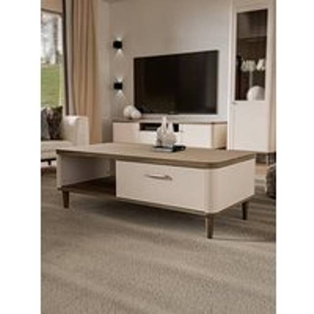 Lacetti Coffee Table - Cream/Oak