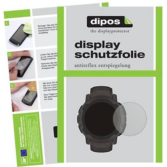 2x screen protector for garmin instinct 2 (40mm) protection anti glare dipos