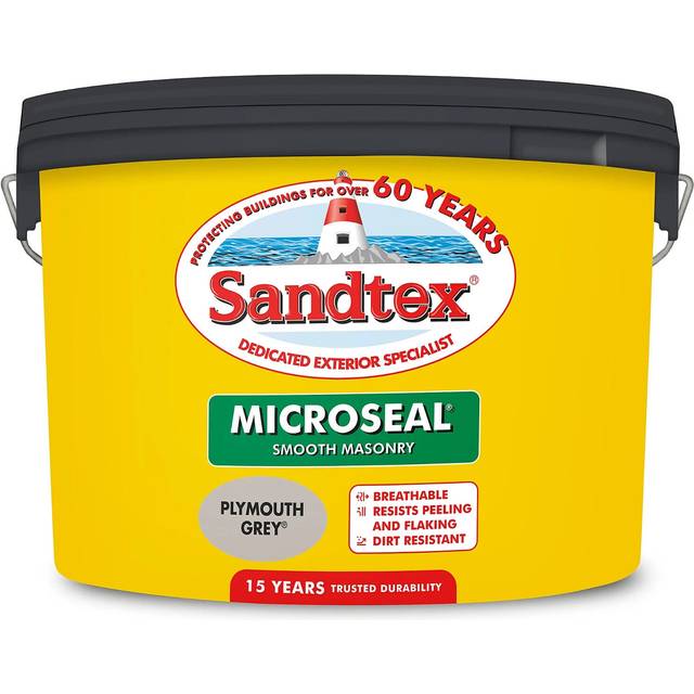Sandtex Ultra Smooth Masonry Paint 10L Plymouth Grey