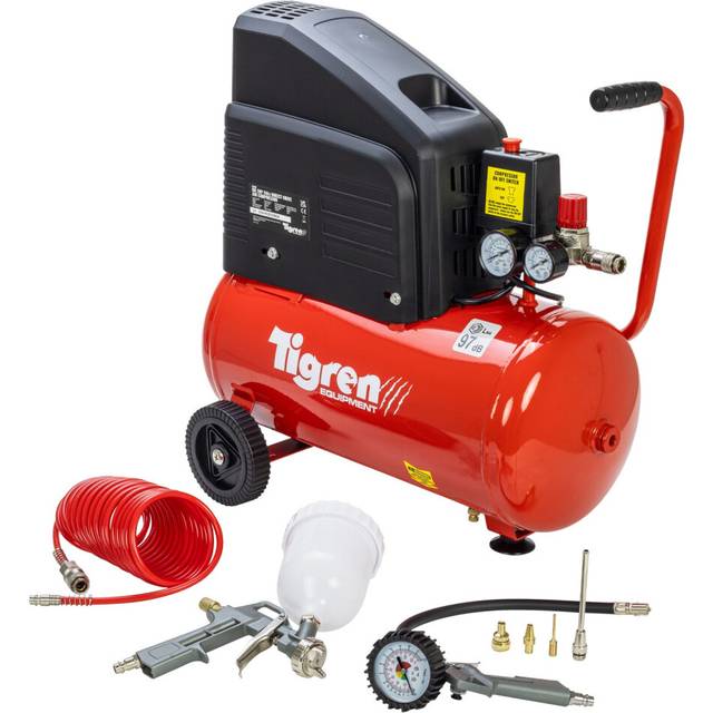 TIGREN DD 2hp 24ltr Direct Drive Compressor w/ Kit 04397